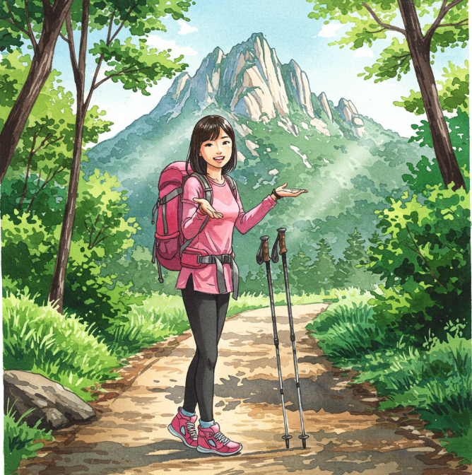 등산 스틱 구조, 사용법, 재질, 단수, 길이, 잡는 법 연구